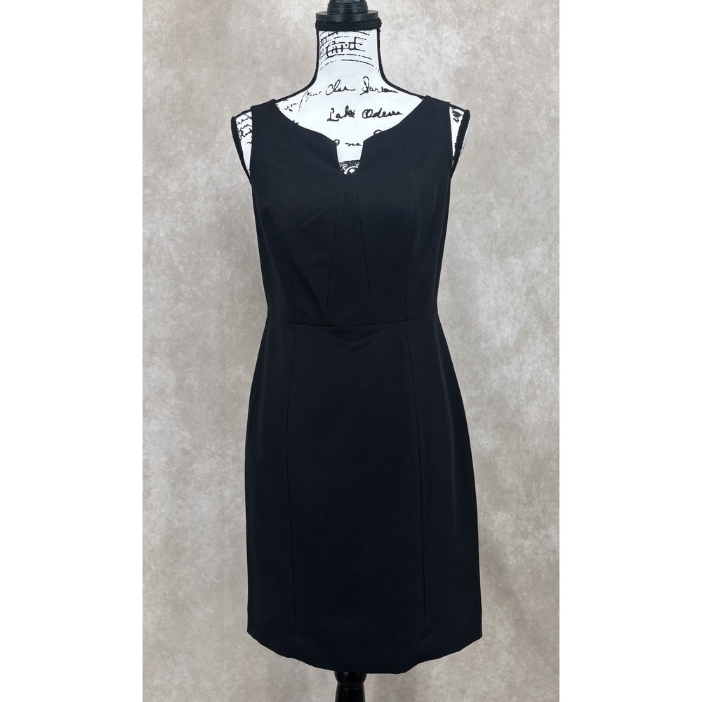 Worthington Petite Sheath Dress Size 4‎ Petite Black Sleeveless Career NWT